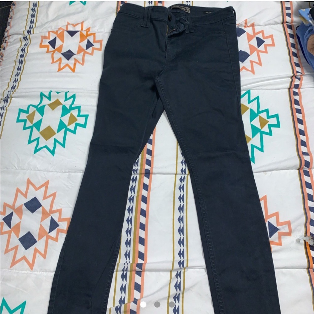 Abercrombie & Fitch Mid-Rise Super Skinny Chinos